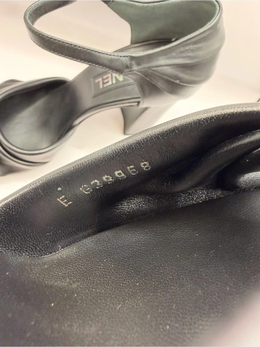 CHANEL LEATHER HEELS